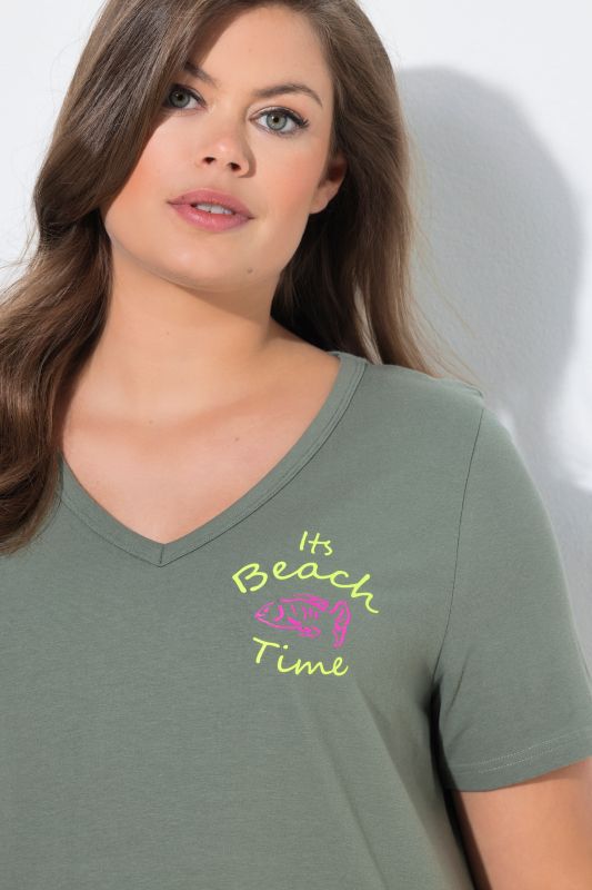 Beach Time Short Sleeve T-Shirt Dress