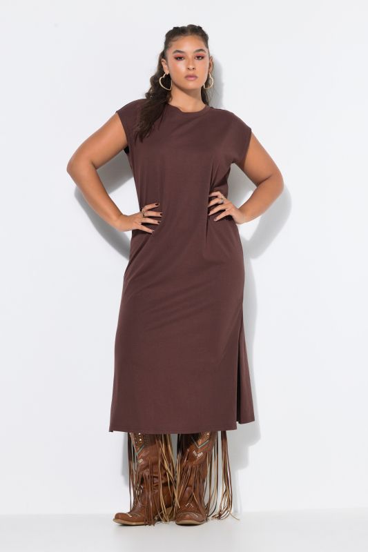 Classic Cap Sleeve Oversized  Fit Jersey Dress
