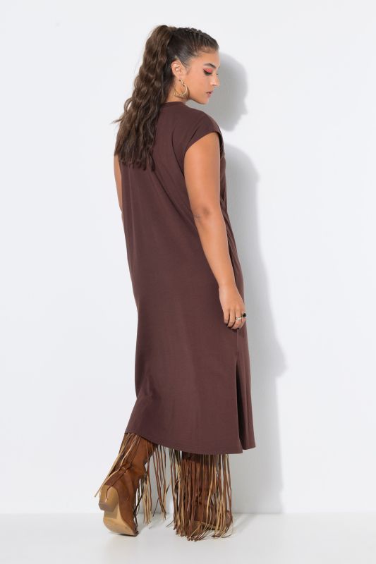 Classic Cap Sleeve Oversized  Fit Jersey Dress