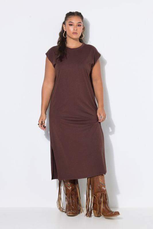 Classic Cap Sleeve Oversized  Fit Jersey Dress