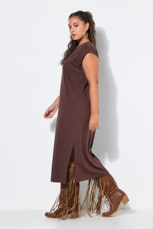Classic Cap Sleeve Oversized  Fit Jersey Dress