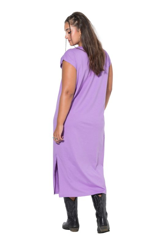 Classic Cap Sleeve Oversized  Fit Jersey Dress