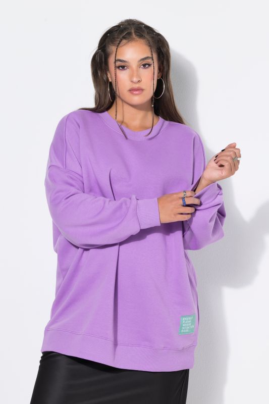 Statement Patch Long Sleeve Sweatshirt