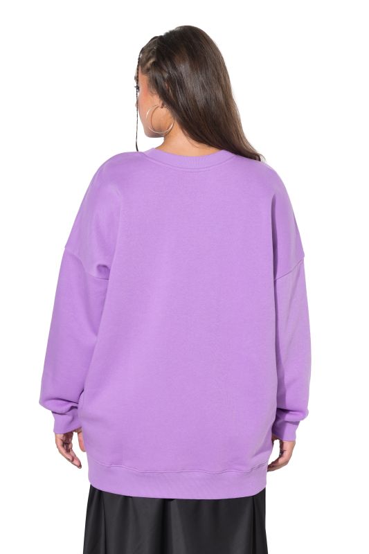 Statement Patch Long Sleeve Sweatshirt