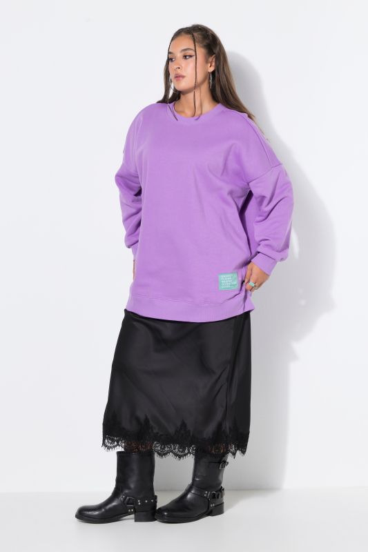 Statement Patch Long Sleeve Sweatshirt