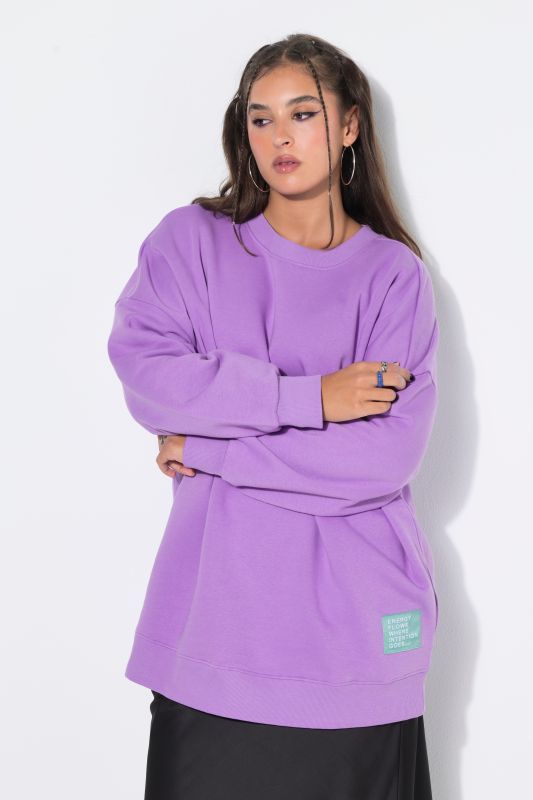 Statement Patch Long Sleeve Sweatshirt