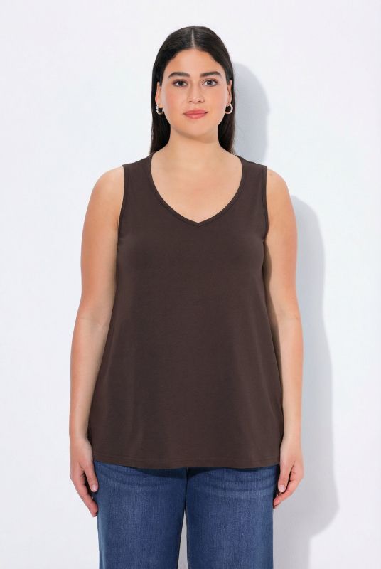 V-Neck Classic Fit Cotton Tank