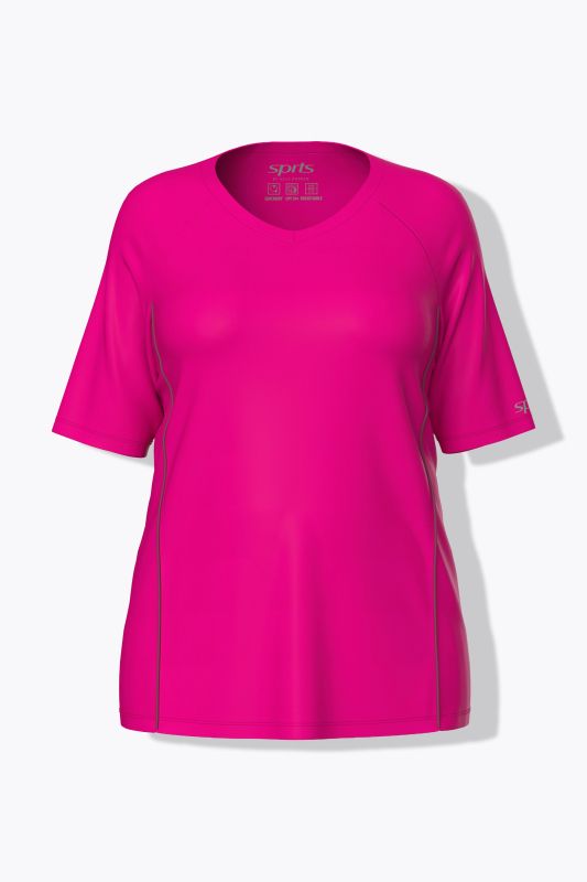 Piping Accent Functional UVP 50+ Stretch Knit Top