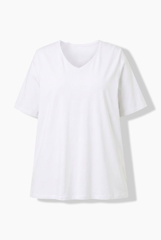 Essential V-Neck Stretch Tee