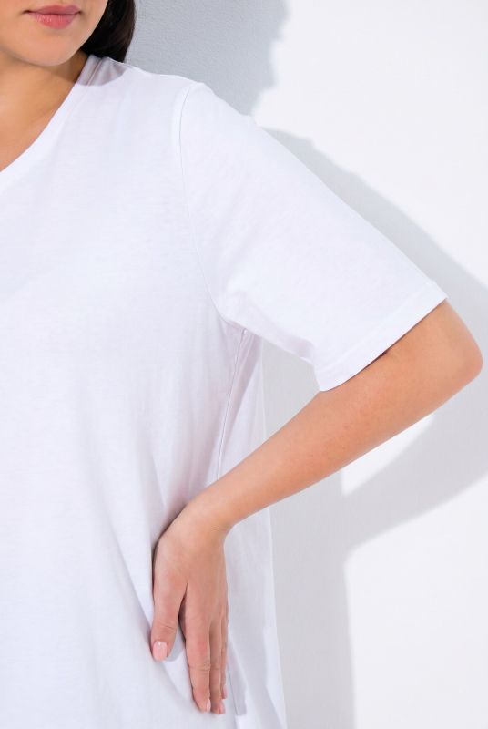 Essential V-Neck Stretch Tee