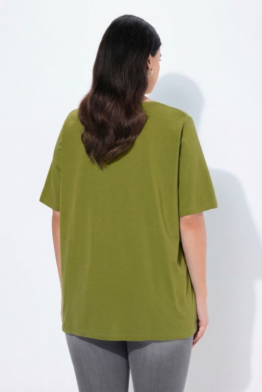 Essential V-Neck Stretch Tee