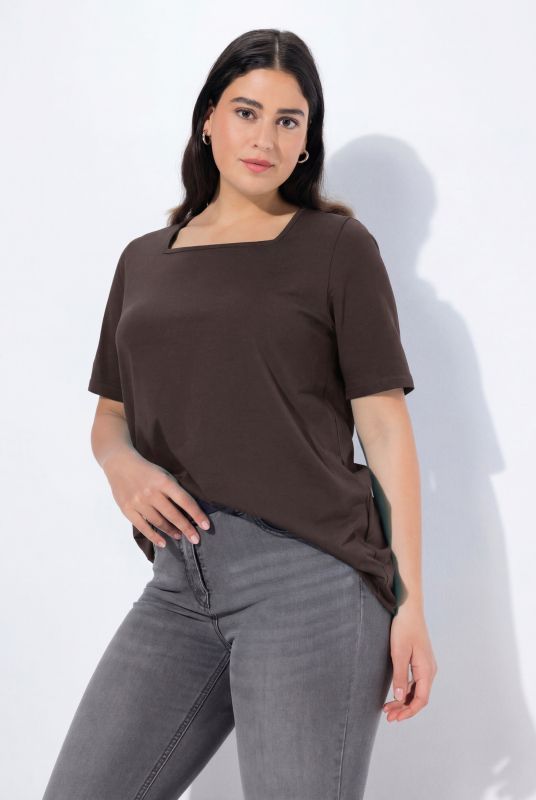 Essential Square Neck Stretch Tee