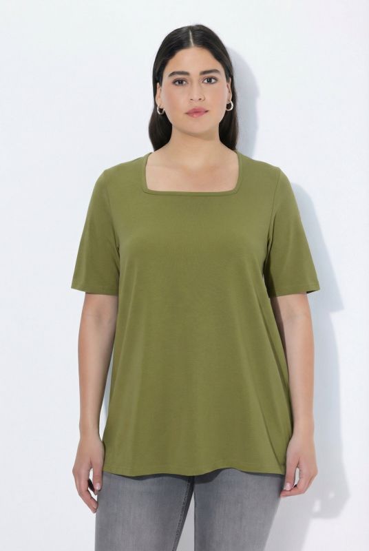 Essential Square Neck Stretch Tee