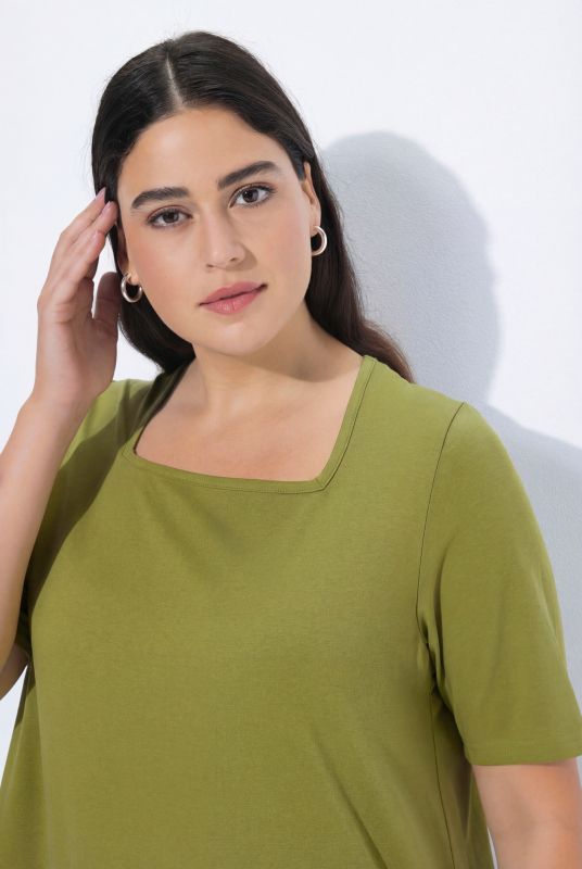 Essential Square Neck Stretch Tee