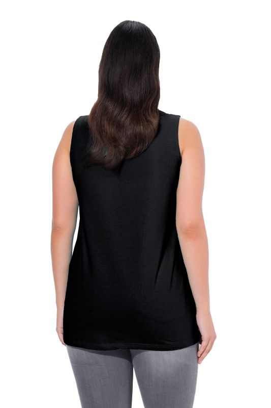 Essential V-Neck Stretch Cotton Tank