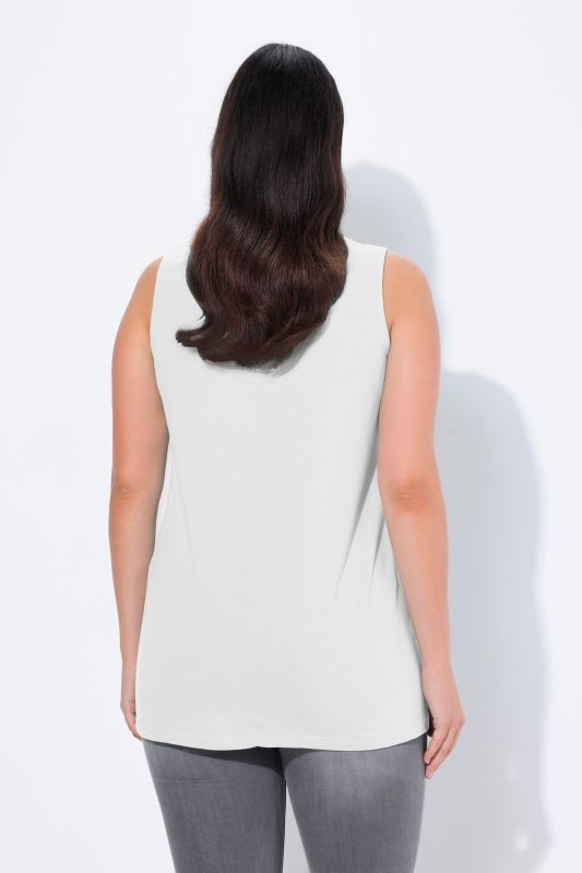 Essential V-Neck Stretch Cotton Tank