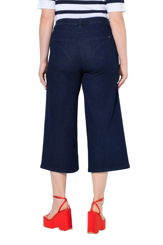 Marlene Soft Denim Cropped Culotte Jeans