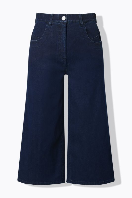 Marlene Soft Denim Cropped Culotte Jeans
