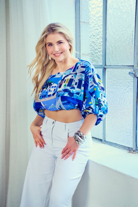Marlene Soft Denim Cropped Culotte Jeans