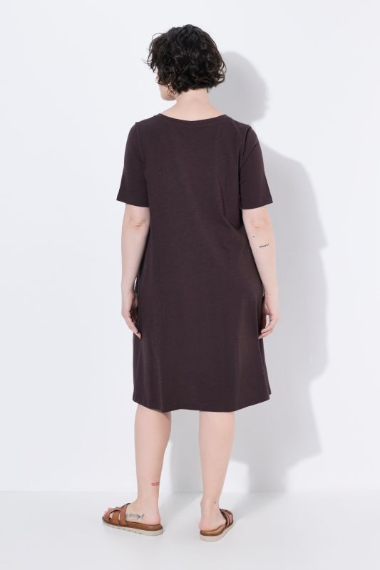 Short Sleeve Jersey Midi Dress