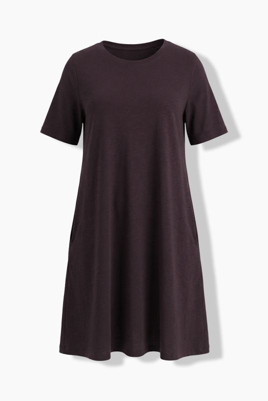 Short Sleeve Jersey Midi Dress