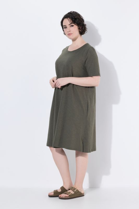 Short Sleeve Jersey Midi Dress