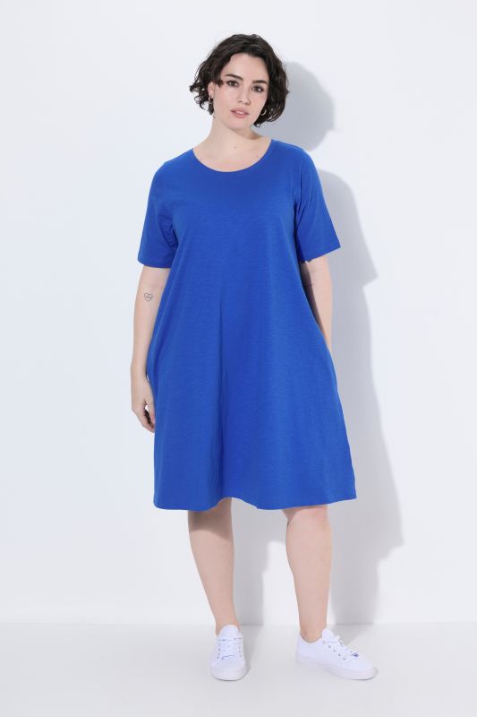 Short Sleeve Jersey Midi Dress