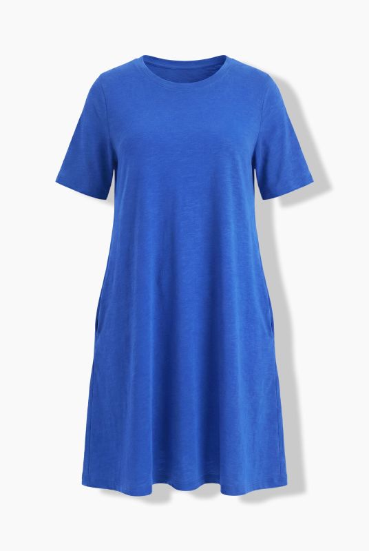 Short Sleeve Jersey Midi Dress