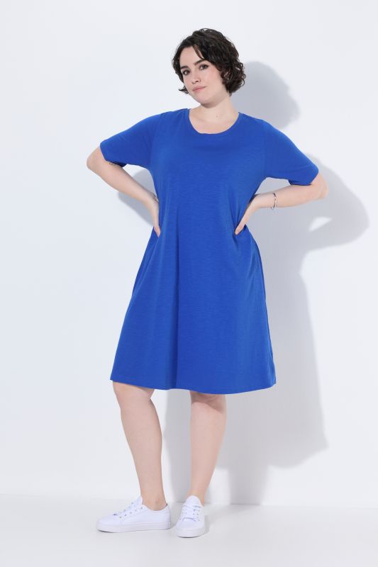 Short Sleeve Jersey Midi Dress