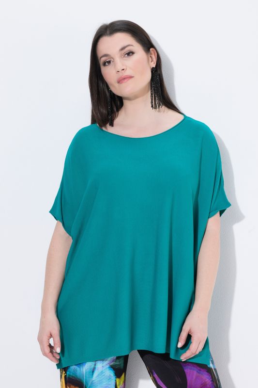 Batwing Sleeve Boat Neck Sweater