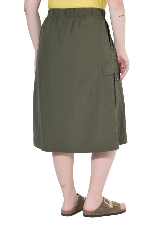 Drawstring Waist Cargo Skirt