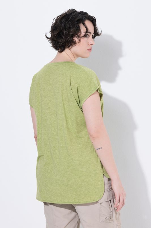 Heathered Cap Sleeve Tee