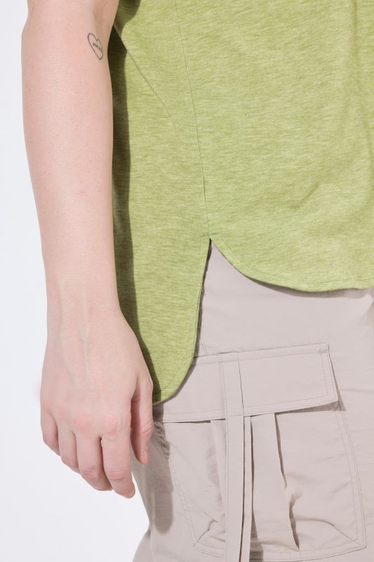 Heathered Cap Sleeve Tee