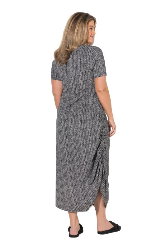 Eco Cotton Herringbone Asymmetric Dress