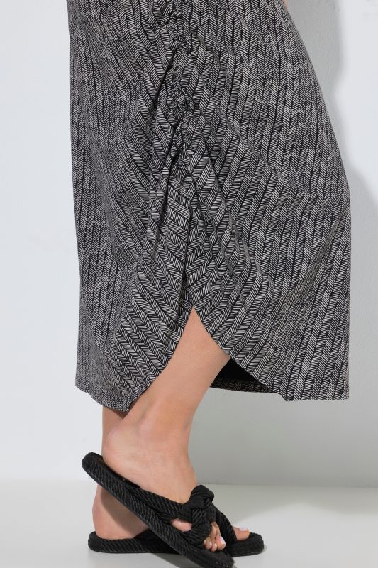 Eco Cotton Herringbone Asymmetric Dress