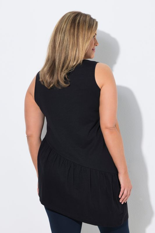 Eco Cotton Asymmetric Flounce Tank