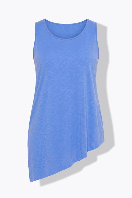 Eco Cotton Asymmetric Flounce Tank