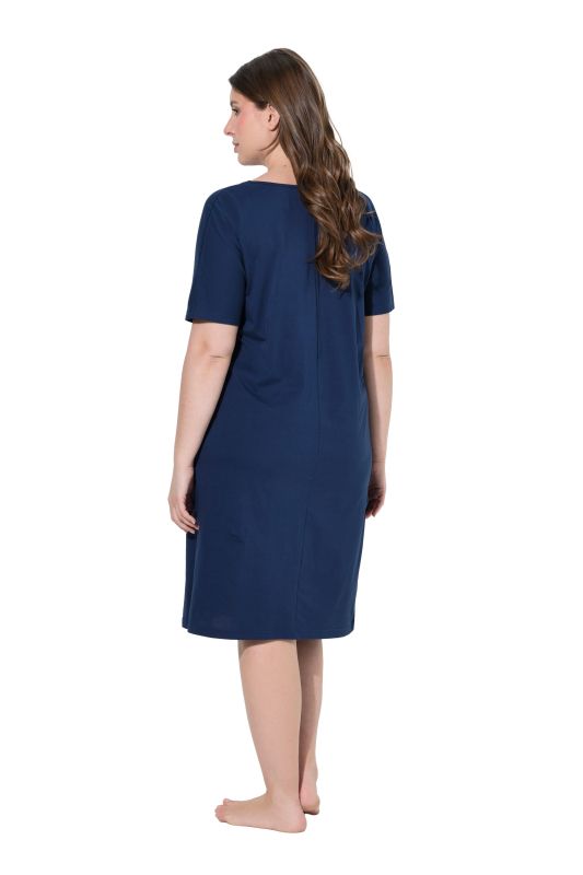 Satin Pocket Short Sleeve Nightgown