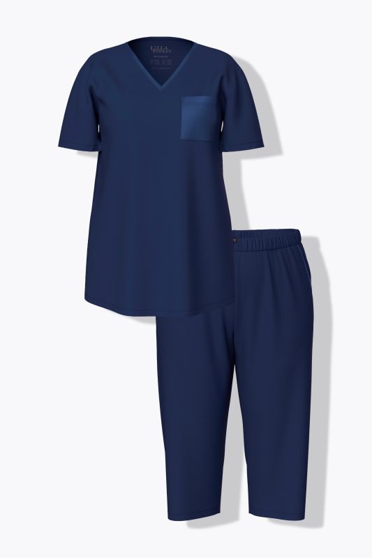 Satin Pocket Shortie Pajama Set