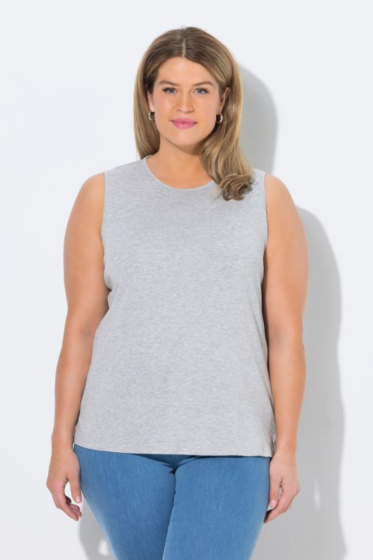 Eco Cotton Crew Neck Tank Top
