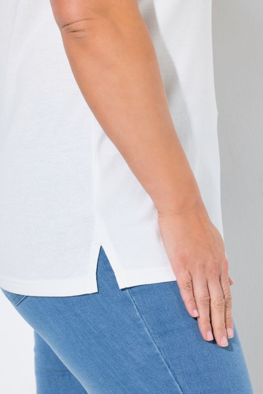 Eco Cotton Lace Trim Ribbed Jersey Tank