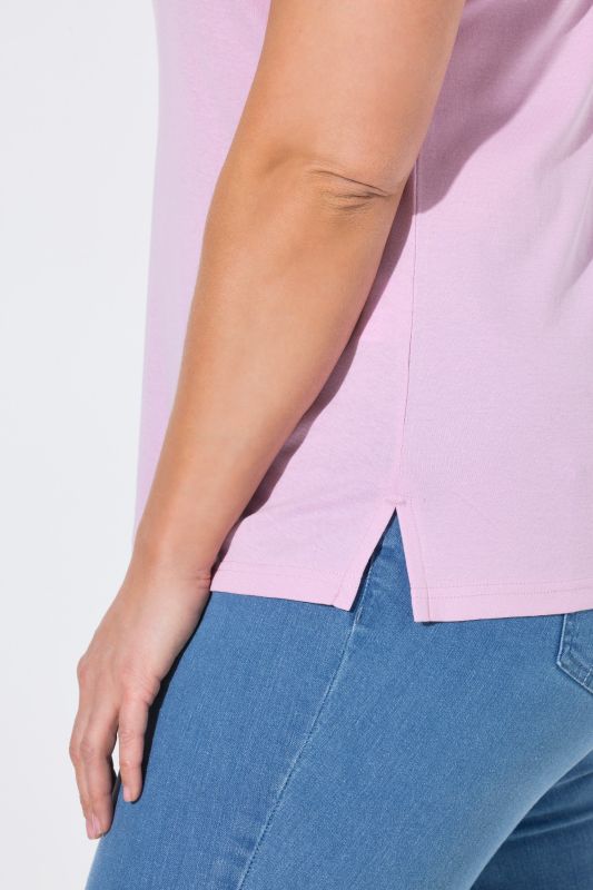 Eco Cotton Lace Trim Ribbed Jersey Tank