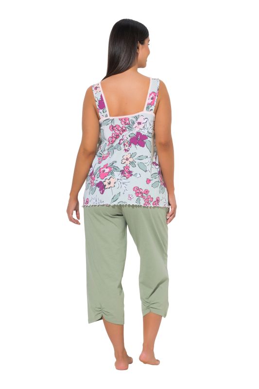 Jade Floral Two Piece Pajama Set