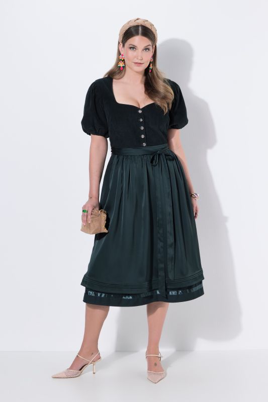 Corduroy Puff Sleeve Dirndl