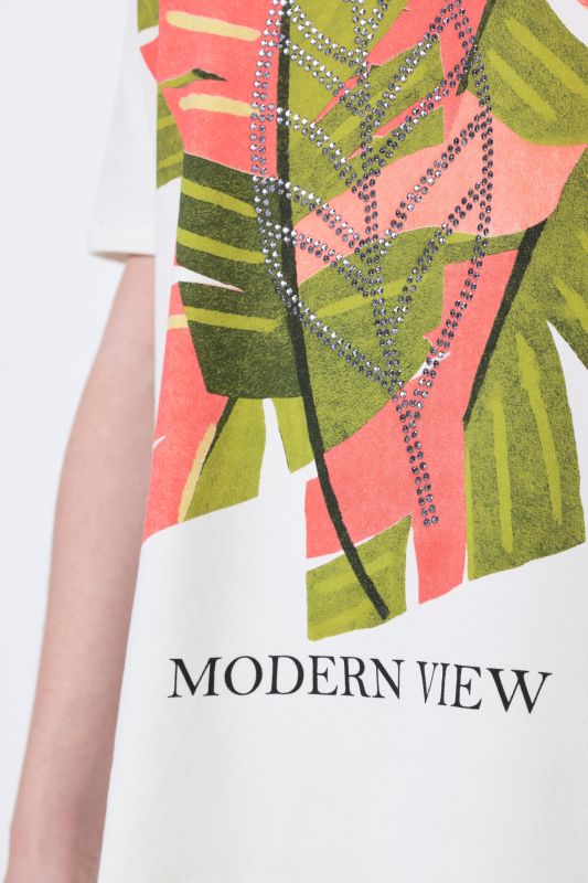 Pink Palm Short Sleeve Graphic Tee