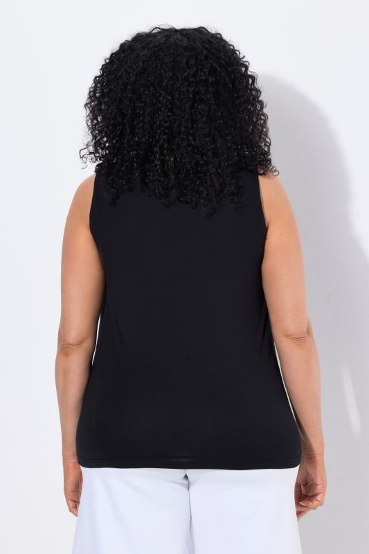 Square Notch Neck Stretch-Fit Tank