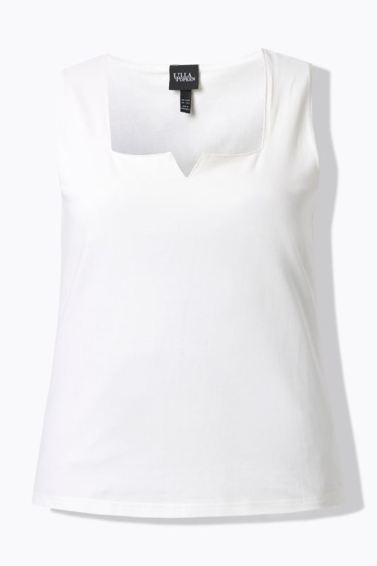 Square Notch Neck Stretch-Fit Tank