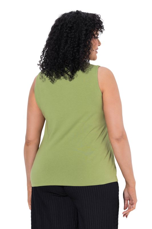 Square Notch Neck Stretch-Fit Tank