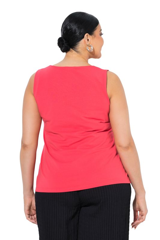 Square Notch Neck Stretch-Fit Tank