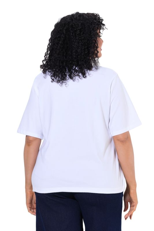 Floral Modern View Drawstring Hem Graphic Tee